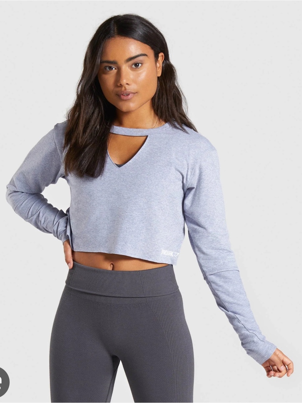 Gymshark Power Down Crop Top Long Sleeve